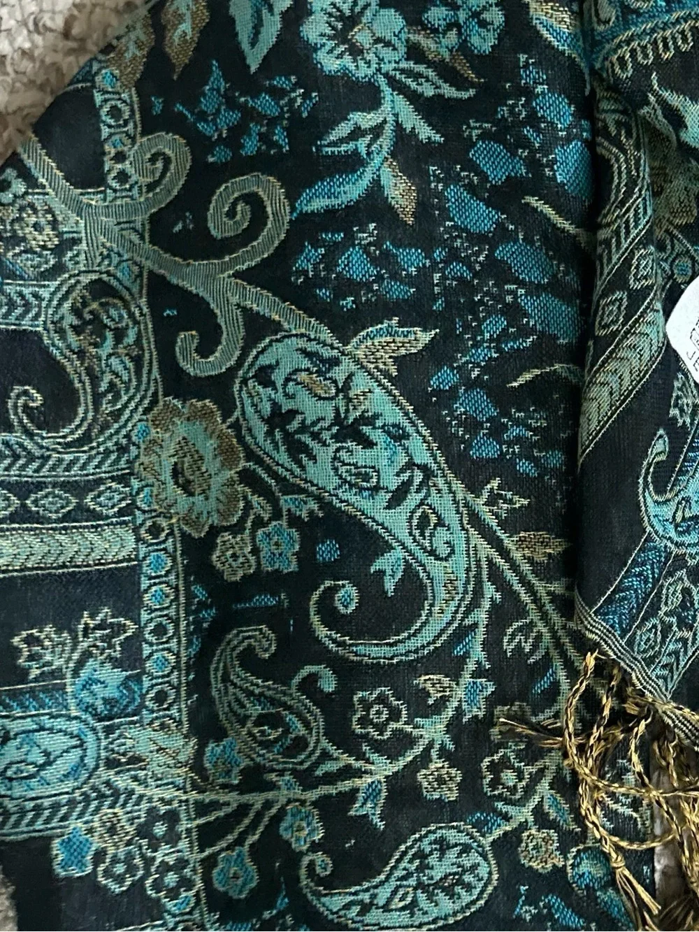 Cashmere Scarf Blue Size One Size Fits Most